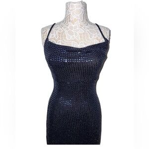 BCX Blue sparkly mini dress A4